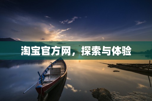 淘宝官方网，探索与体验