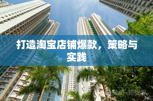 打造淘宝店铺爆款，策略与实践