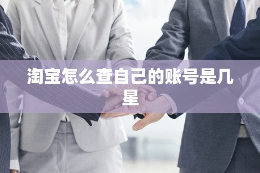 淘宝怎么查自己的账号是几星