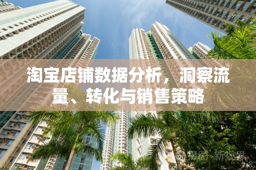 淘宝店铺数据分析，洞察流量、转化与销售策略