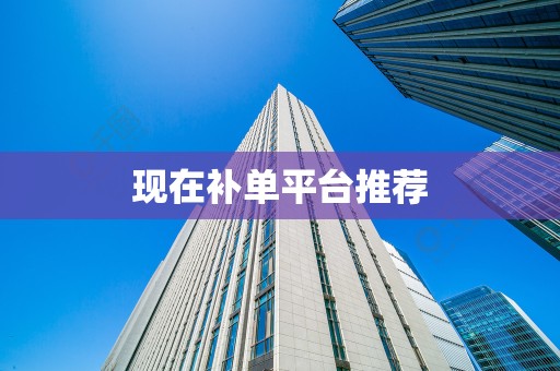 现在补单平台推荐