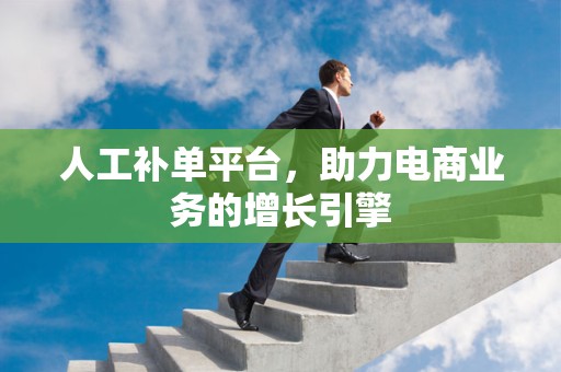 人工补单平台，助力电商业务的增长引擎