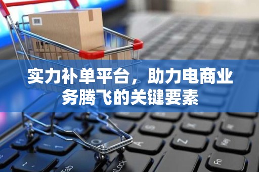 实力补单平台，助力电商业务腾飞的关键要素