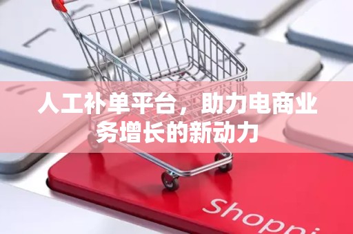 人工补单平台，助力电商业务增长的新动力