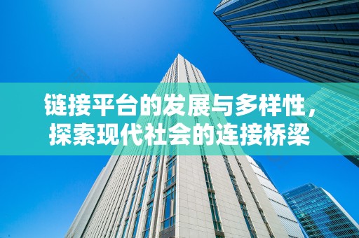 链接平台的发展与多样性，探索现代社会的连接桥梁
