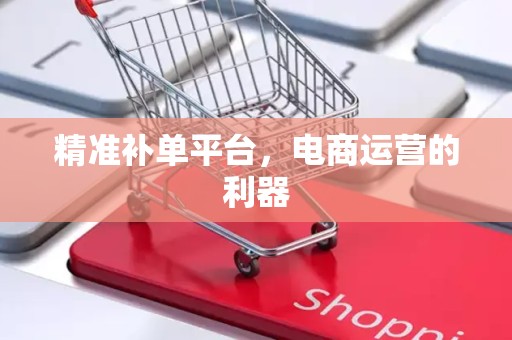 精准补单平台，电商运营的利器
