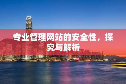 专业管理网站的安全性，探究与解析