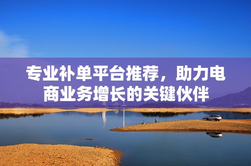 专业补单平台推荐，助力电商业务增长的关键伙伴