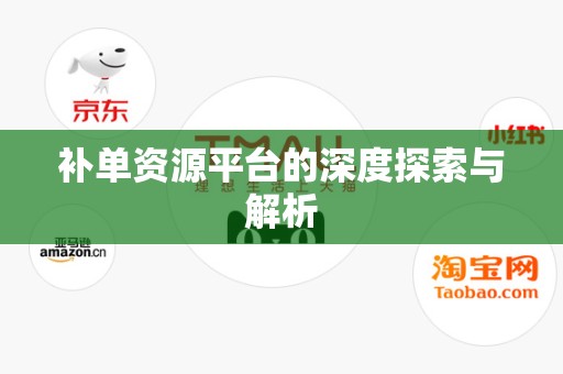 补单资源平台的深度探索与解析