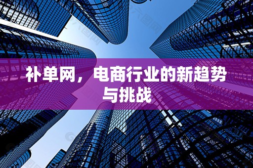 补单网，电商行业的新趋势与挑战