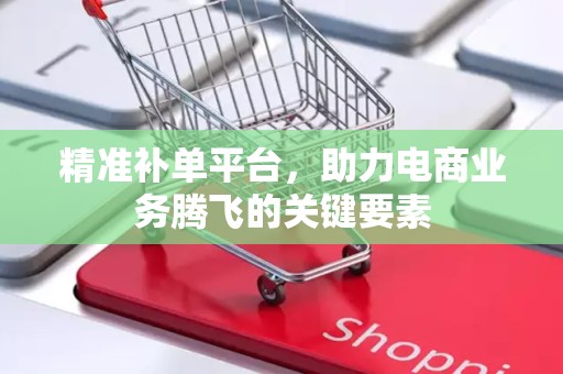 精准补单平台，助力电商业务腾飞的关键要素