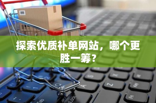 探索优质补单网站，哪个更胜一筹？