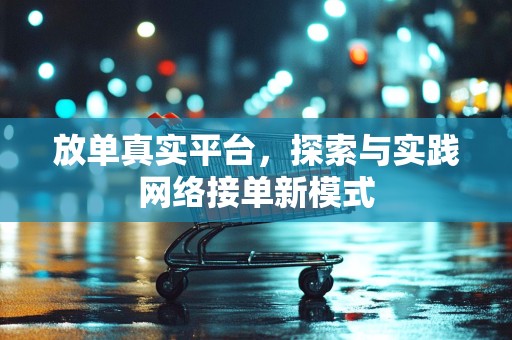 放单真实平台，探索与实践网络接单新模式
