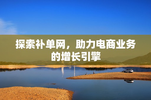 探索补单网，助力电商业务的增长引擎