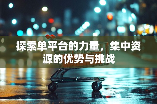 探索单平台的力量，集中资源的优势与挑战