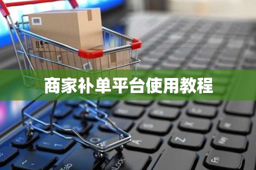 商家补单平台使用教程