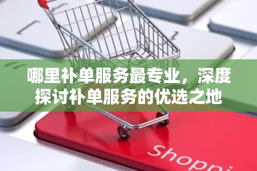 哪里补单服务最专业，深度探讨补单服务的优选之地