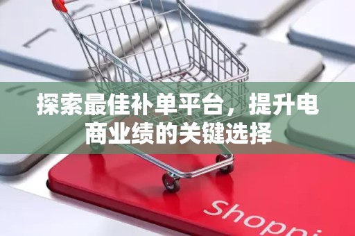 探索最佳补单平台，提升电商业绩的关键选择