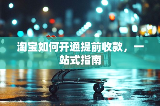 淘宝如何开通提前收款，一站式指南