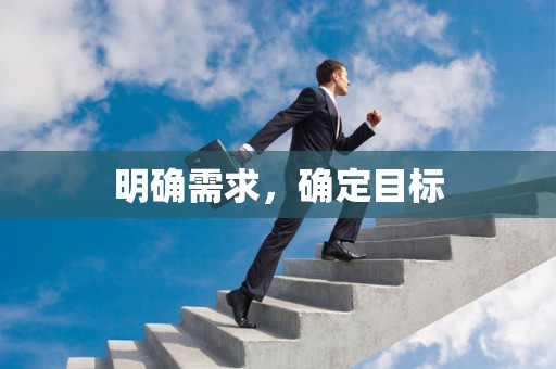 明确需求，确定目标