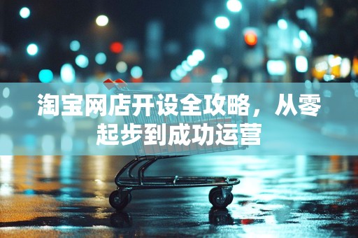 淘宝网店开设全攻略，从零起步到成功运营