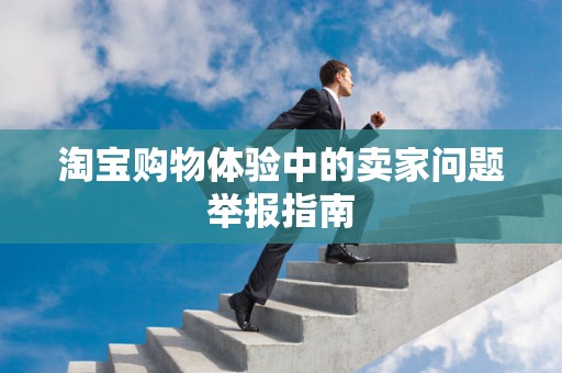 淘宝购物体验中的卖家问题举报指南