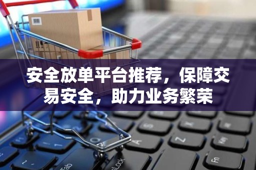 安全放单平台推荐，保障交易安全，助力业务繁荣