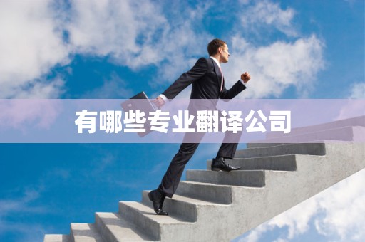有哪些专业翻译公司
