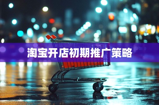 淘宝开店初期推广策略