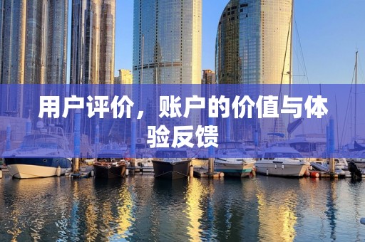 用户评价，账户的价值与体验反馈