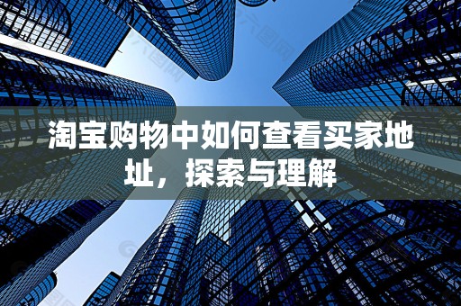 淘宝购物中如何查看买家地址，探索与理解