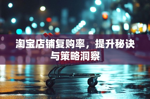 淘宝店铺复购率，提升秘诀与策略洞察