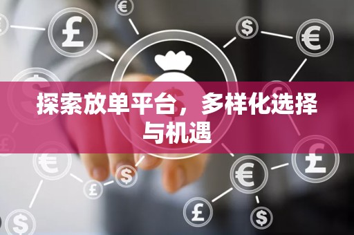 探索放单平台，多样化选择与机遇
