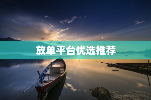 放单平台优选推荐