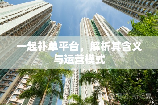 一起补单平台，解析其含义与运营模式