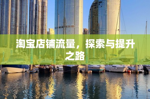 淘宝店铺流量，探索与提升之路