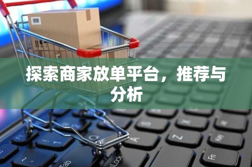 探索商家放单平台，推荐与分析
