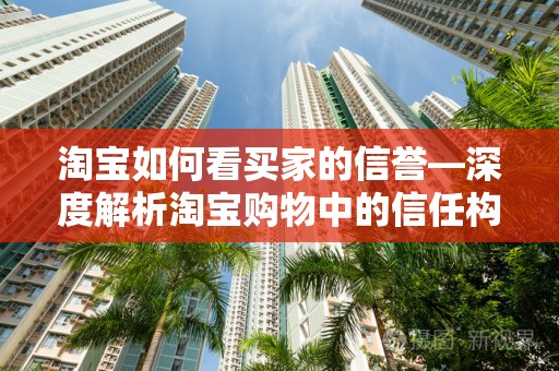 淘宝如何看买家的信誉—深度解析淘宝购物中的信任构建