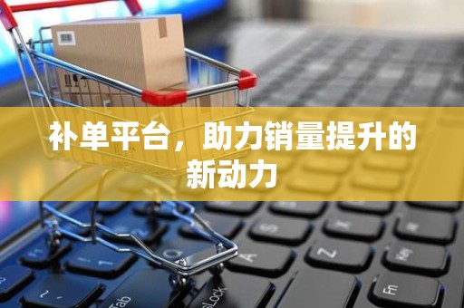补单平台，助力销量提升的新动力