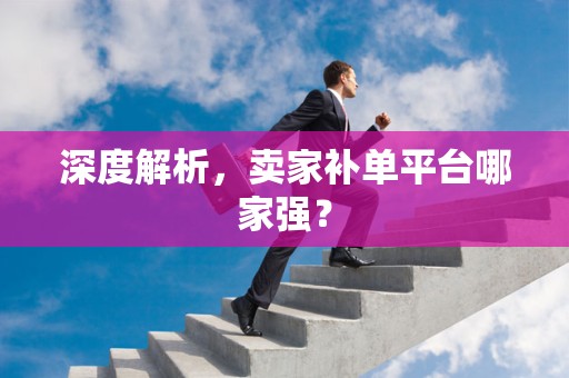 深度解析，卖家补单平台哪家强？