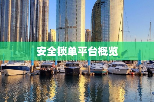 安全锁单平台概览