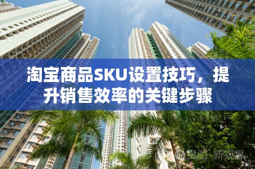 淘宝商品SKU设置技巧，提升销售效率的关键步骤