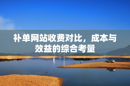 补单网站收费对比，成本与效益的综合考量