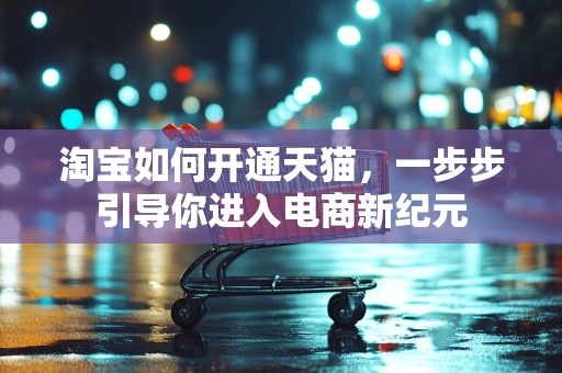 淘宝如何开通天猫，一步步引导你进入电商新纪元