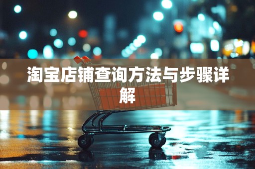 淘宝店铺查询方法与步骤详解