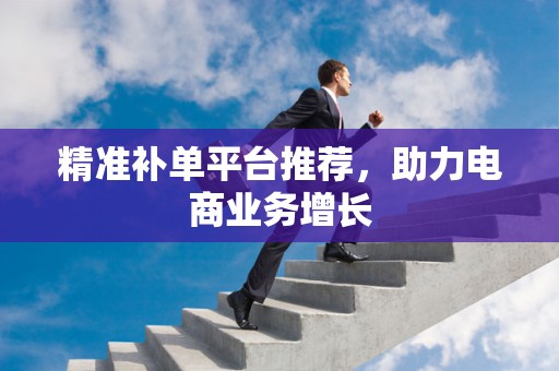精准补单平台推荐，助力电商业务增长