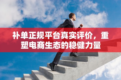 补单正规平台真实评价，重塑电商生态的稳健力量
