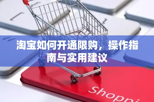 淘宝如何开通限购，操作指南与实用建议