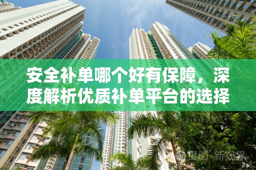 安全补单哪个好有保障，深度解析优质补单平台的选择标准