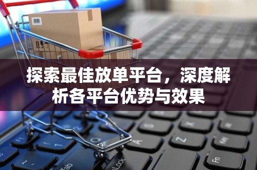 探索最佳放单平台，深度解析各平台优势与效果